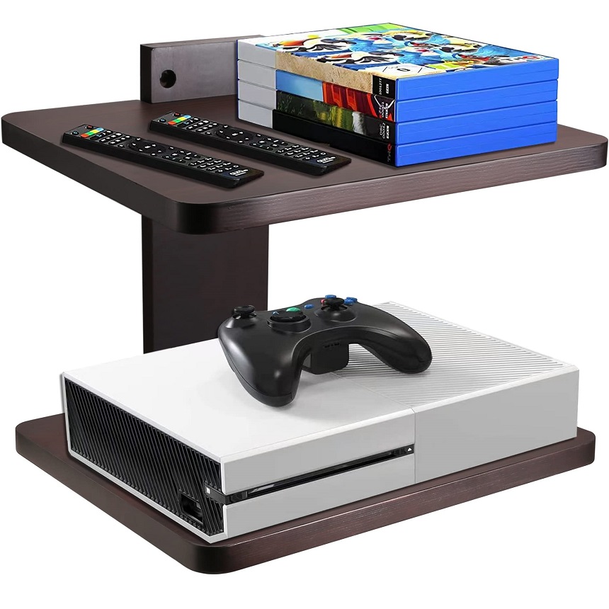 game console shelf