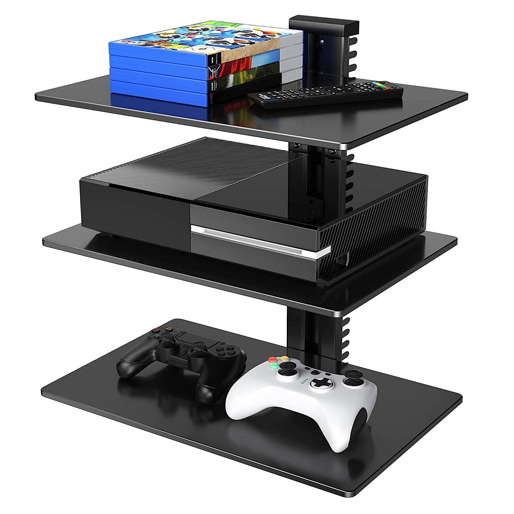 game console shelf