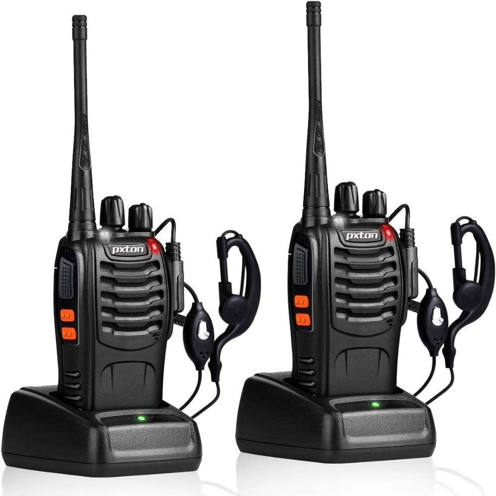 Walkie talkies with headsets