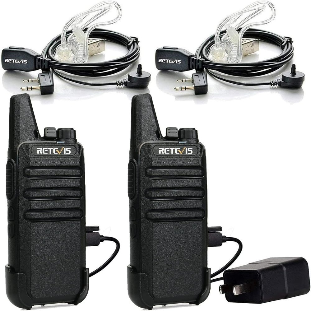 Walkie talkies with headsets