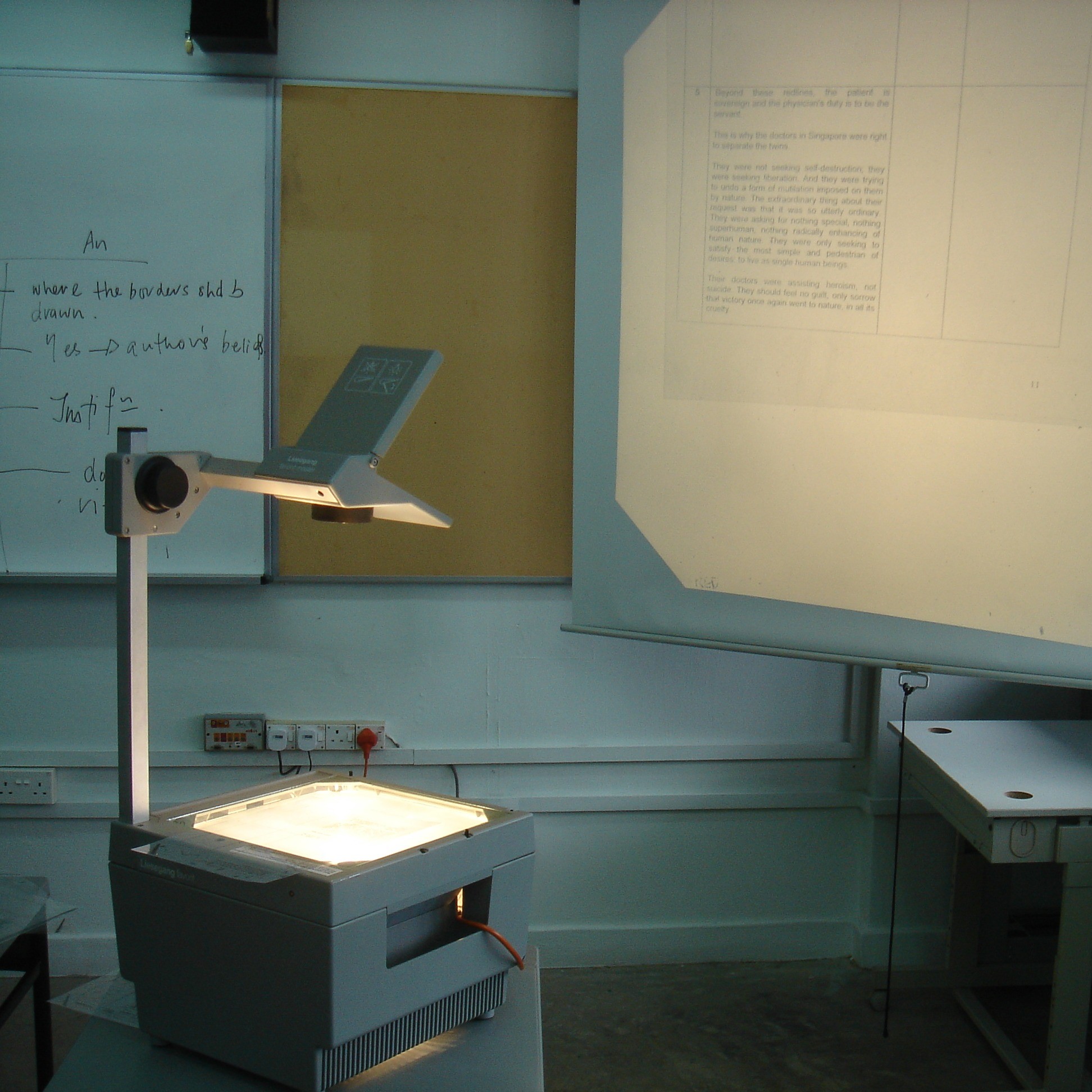 overhead projector